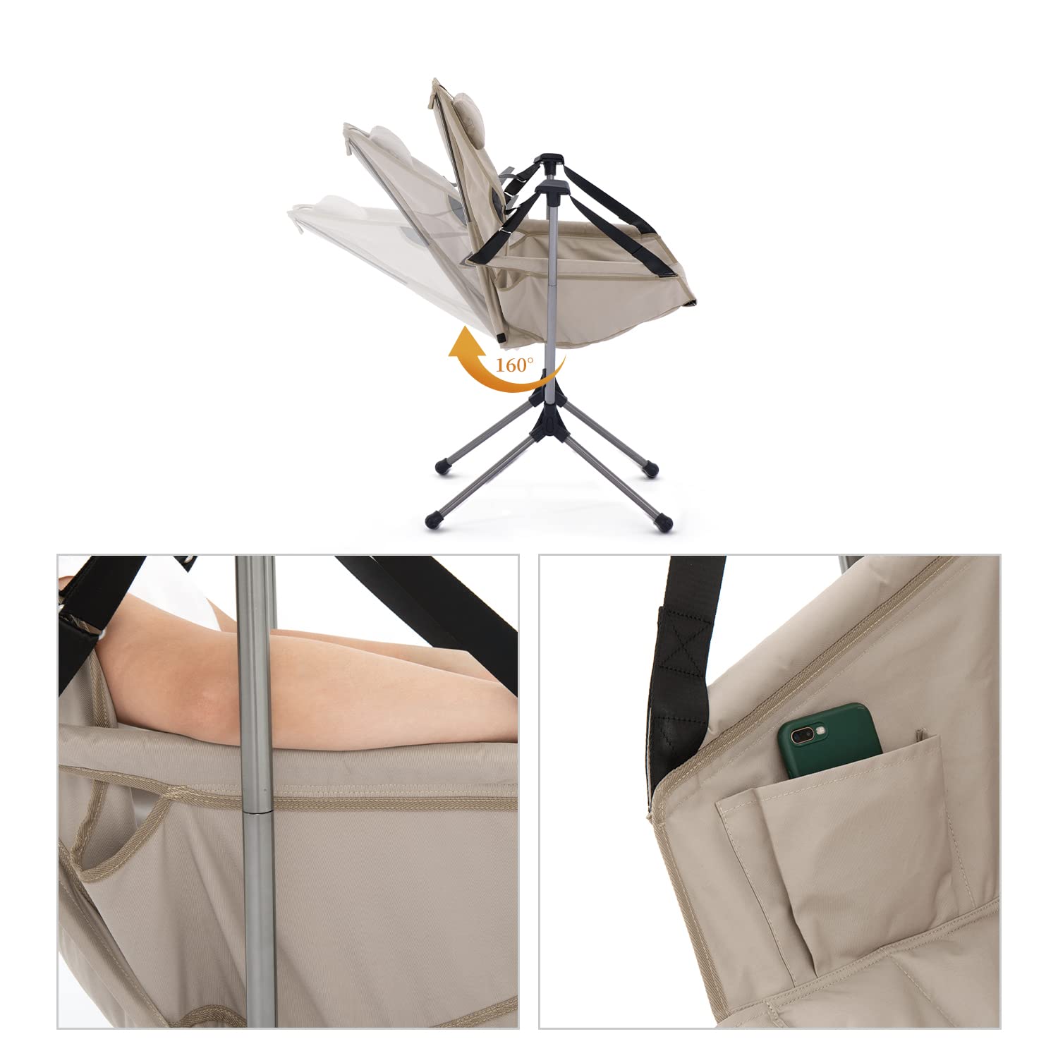 Amazon.co.jp: Naturehike公式ショップ ハンモックチェア 自立式 枕