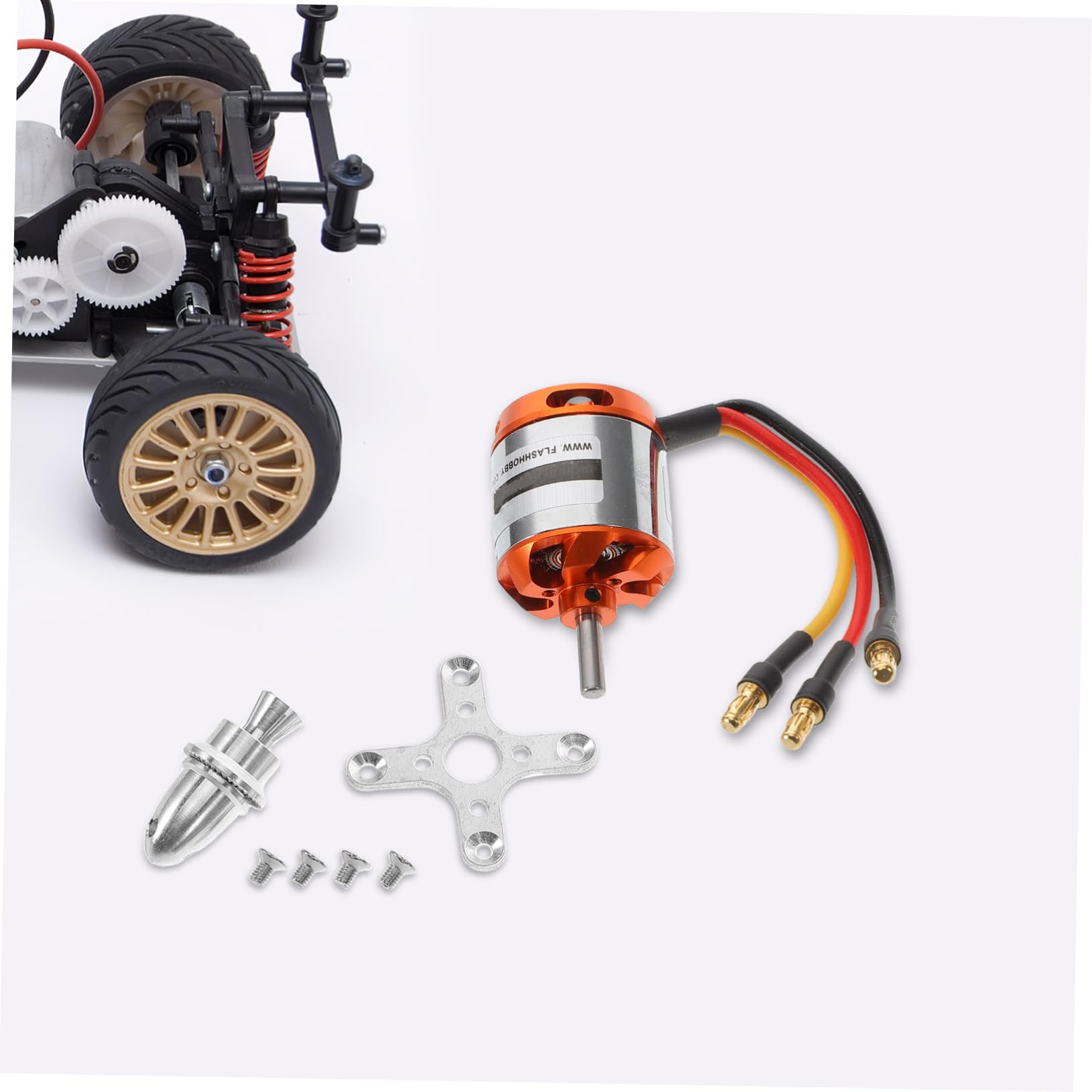 Abaodam 1 Juego De Motor Sin Escobillas para Avión Motor Sin Escobillas para Helicóptero De ala Fija Color Dorado