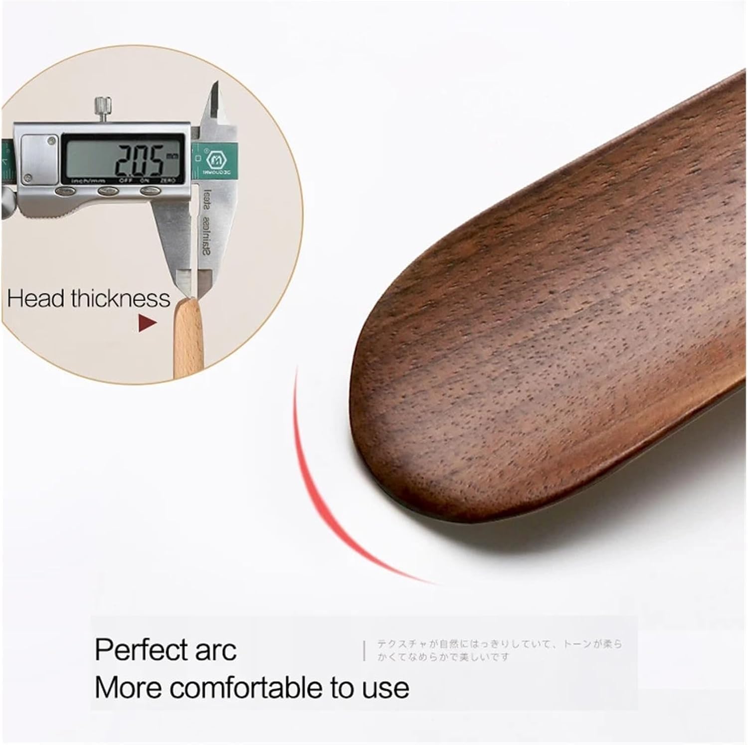 Calzascarpe Lungo Calzascarpe professionale in legno di noce flessibile con manico lungo Utile cucchiaio sollevatore Strumenti domestici