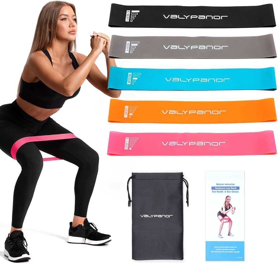 Resistance Bands Exercise Loop Fitness Bands for Women Men,5