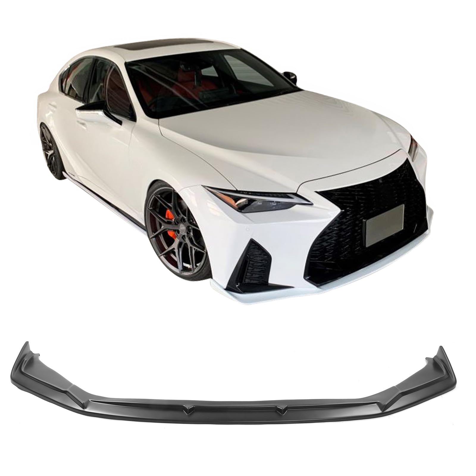 Amazon.com: IKON MOTORSPORTS Front Bumper Lip, Compatible with