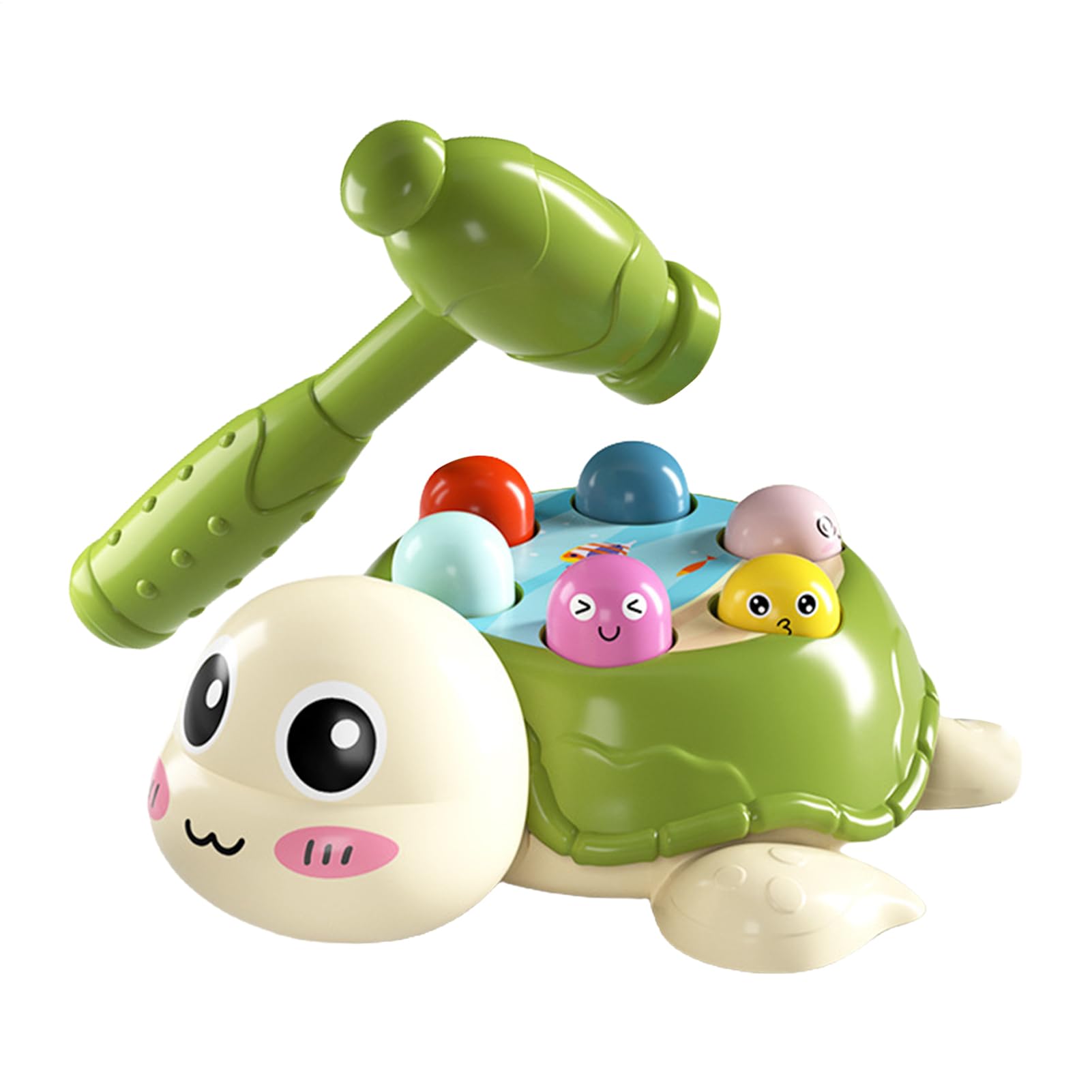 Générique Jeu De Tape Taupe - Jeu De Marteau Tortue - Éducatif Interactif Mignon pour D'âge Préscolaire Bébés Garçon Et Fille pour Développement des Compétences Activités Ludiques