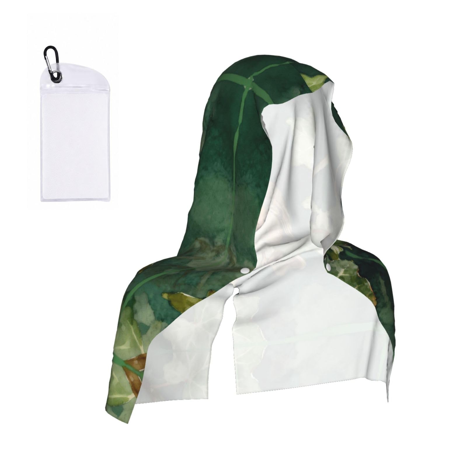 CNTDBU Red-breasted bird Cooling Towel Hooded-Instant Chill Neck Cover for Sports, UV Cooling Rag for Running Gym