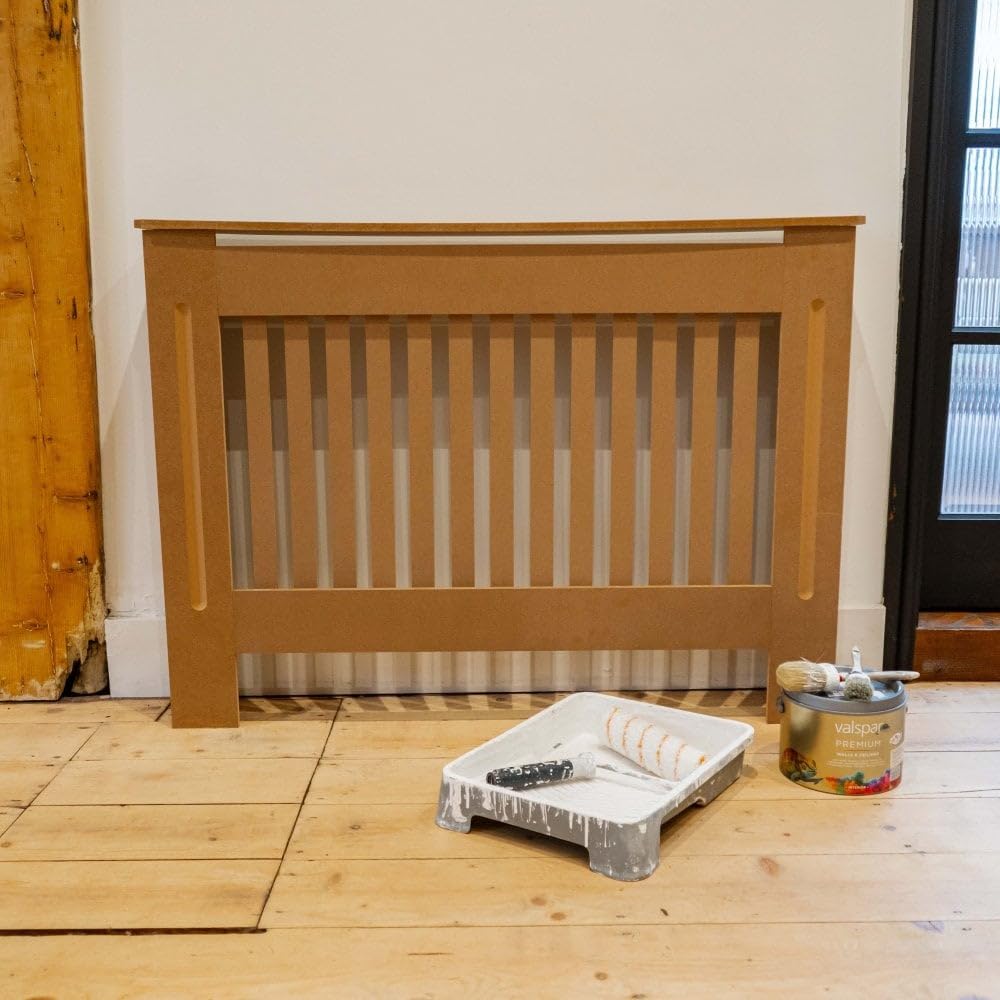 Jack Stonehouse Vertical Slat Mdf Unpainted Wooden Radiator CoverMedium112Cm (W) X 81.5Cm (H) X 19Cm (D) from B&Q