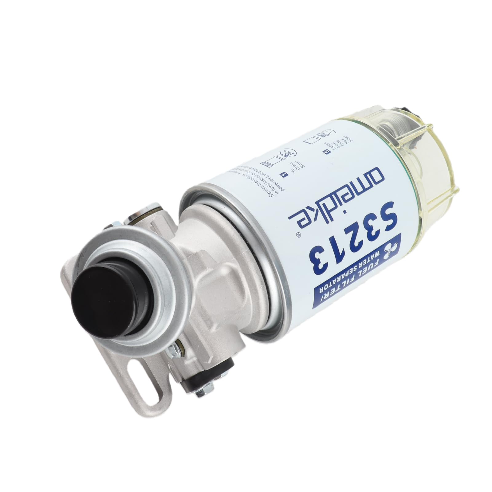 HERCHR Filtre à Carburant Séparateur D’eau Pour Moteur Hors-bord – Kit Complet En ABS – Protection Durable Du Moteur