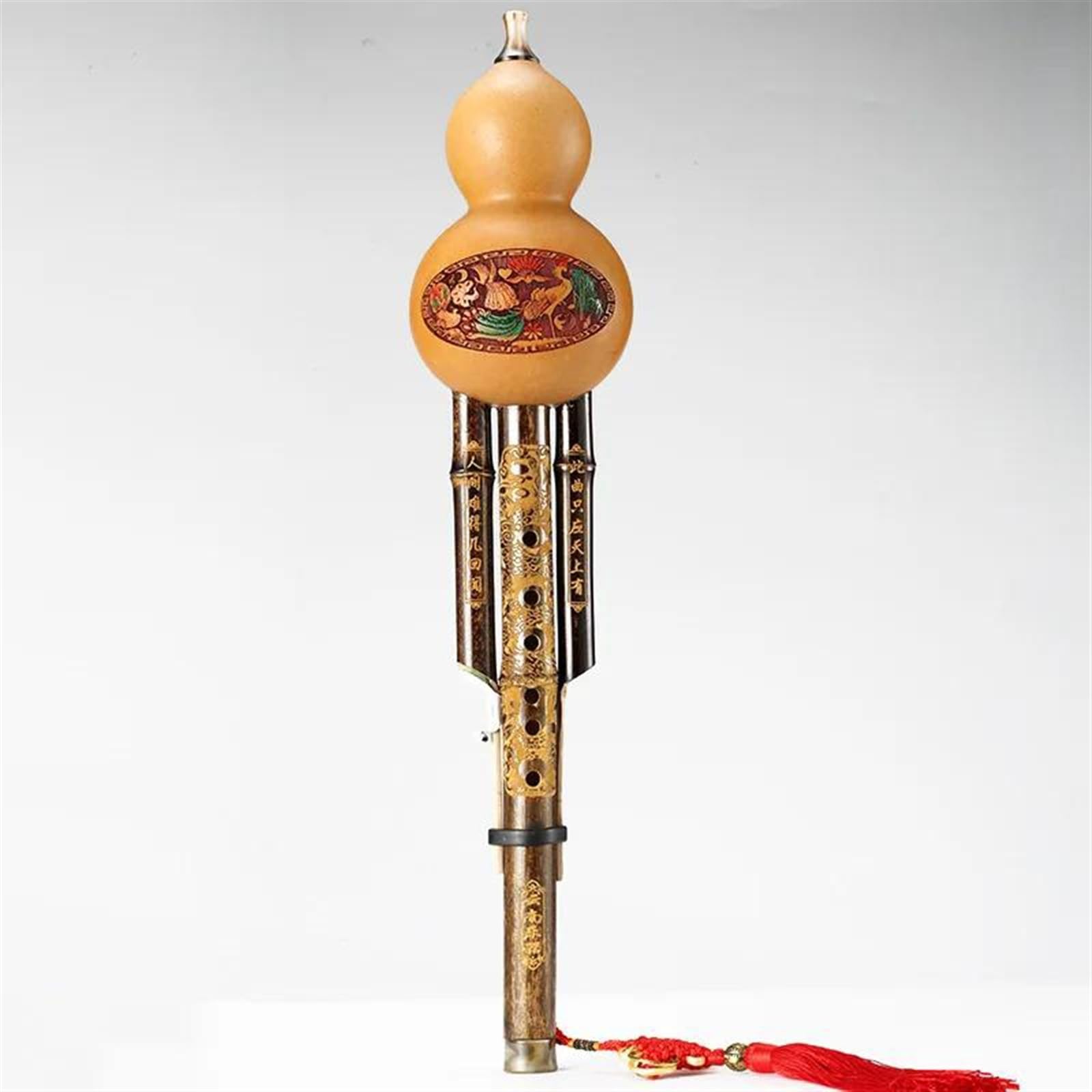 C Key Hulusi Tradicional Chino Calabaza Cucurbitáceas Flauta Étnica Instrumento De Viento De Madera Para Amantes De La Música Hulusi Profesional