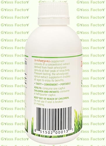 Miniatura 3 de Dr Wheatgrass Supershots (suministro para 30 días) - Extracto de pasto de trigo en una botella, más fuerte que el jugo y polvo de pasto de trigo