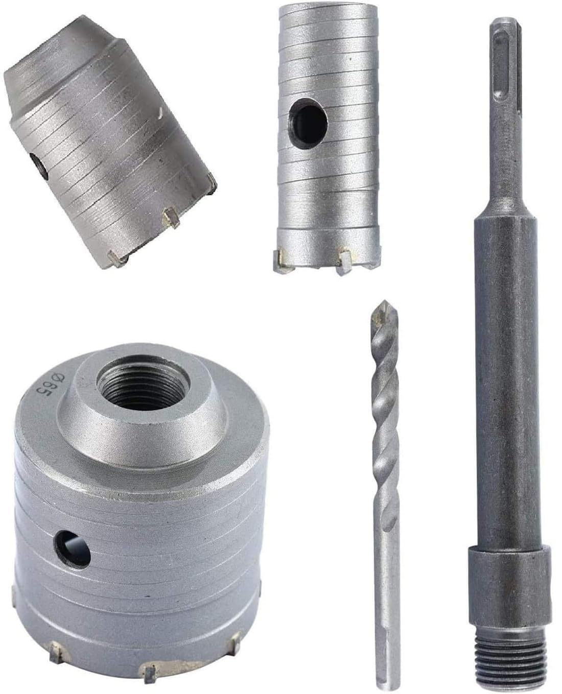 Uptodateproducts 30mm 50mm 65mm SDS Plus Shank Concrete Hole Saw set Cutter with 200mm rod cement Stone Wall Punch Reamer Air Conditioner Punch Hollow Drill Bit (B0D8Q1JYGV) Amazon Price History, Amazon Price Tracker