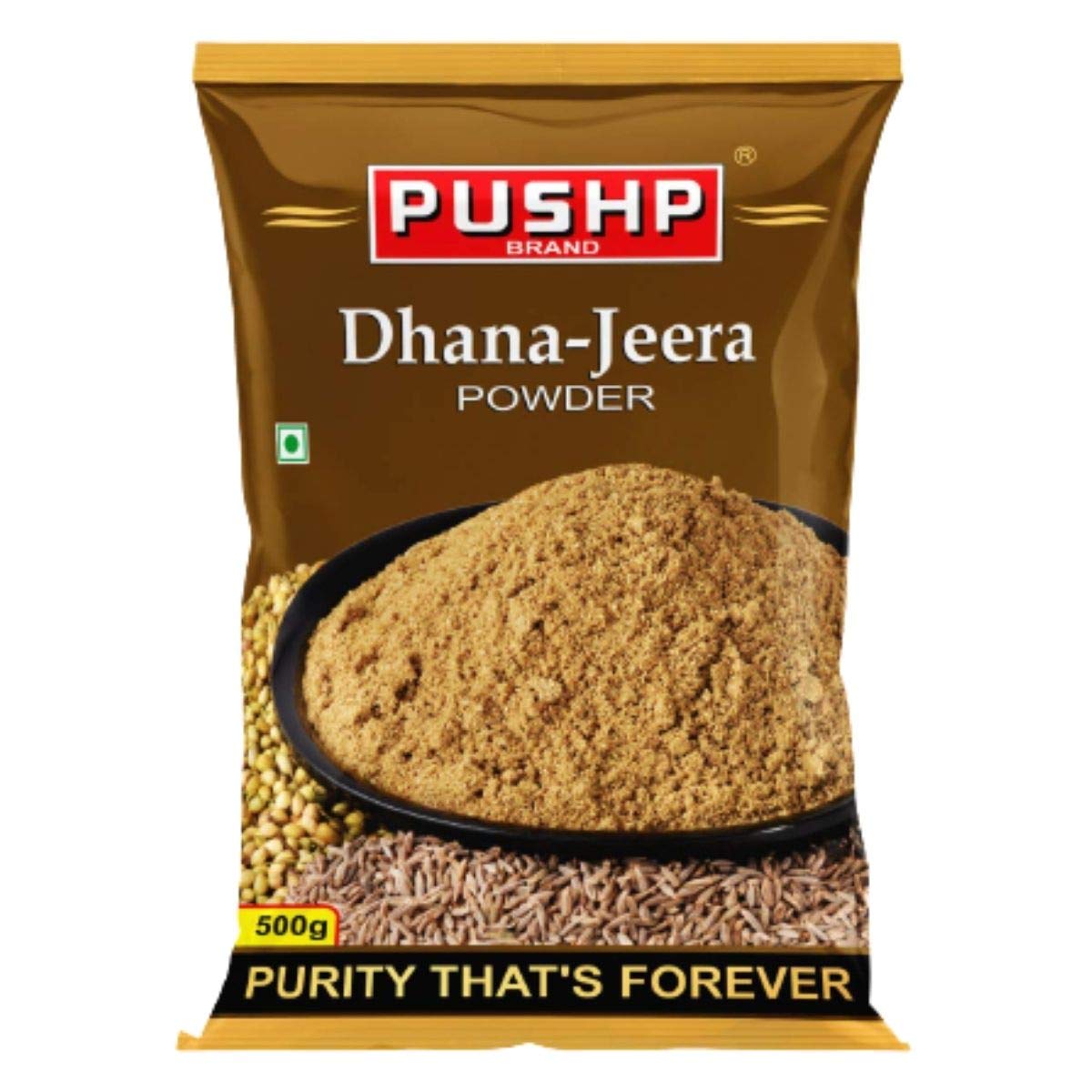Pushp Brand Dhana Jeera Powder Pouch (Pack of 1, 500g pack) (Pack of 1) (B07X9G3CJ6) Amazon Price History, Amazon Price Tracker