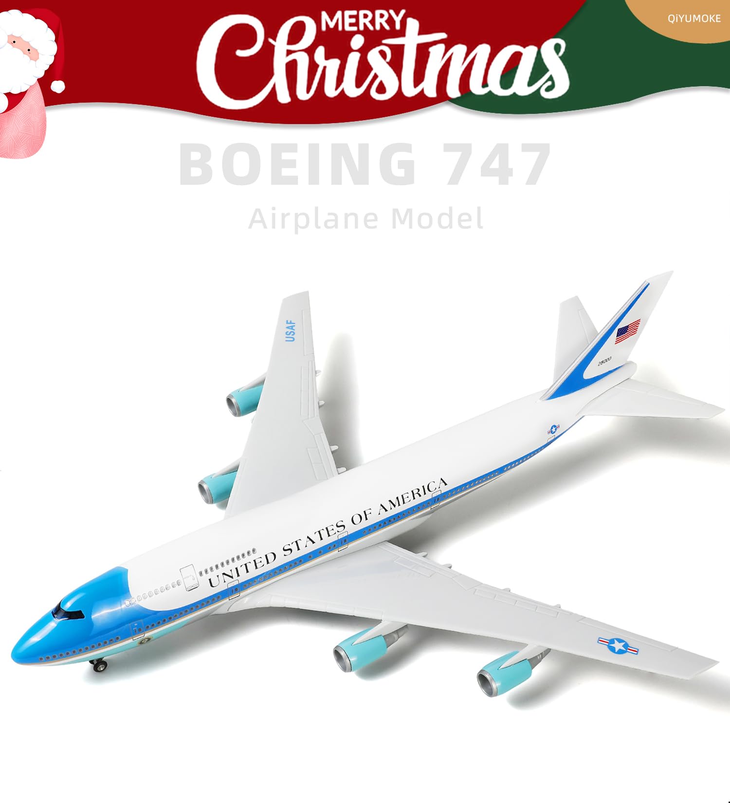 Amazon.co.jp: QIYUMOKE エアフォースワン 1/160 大型飛行機模型