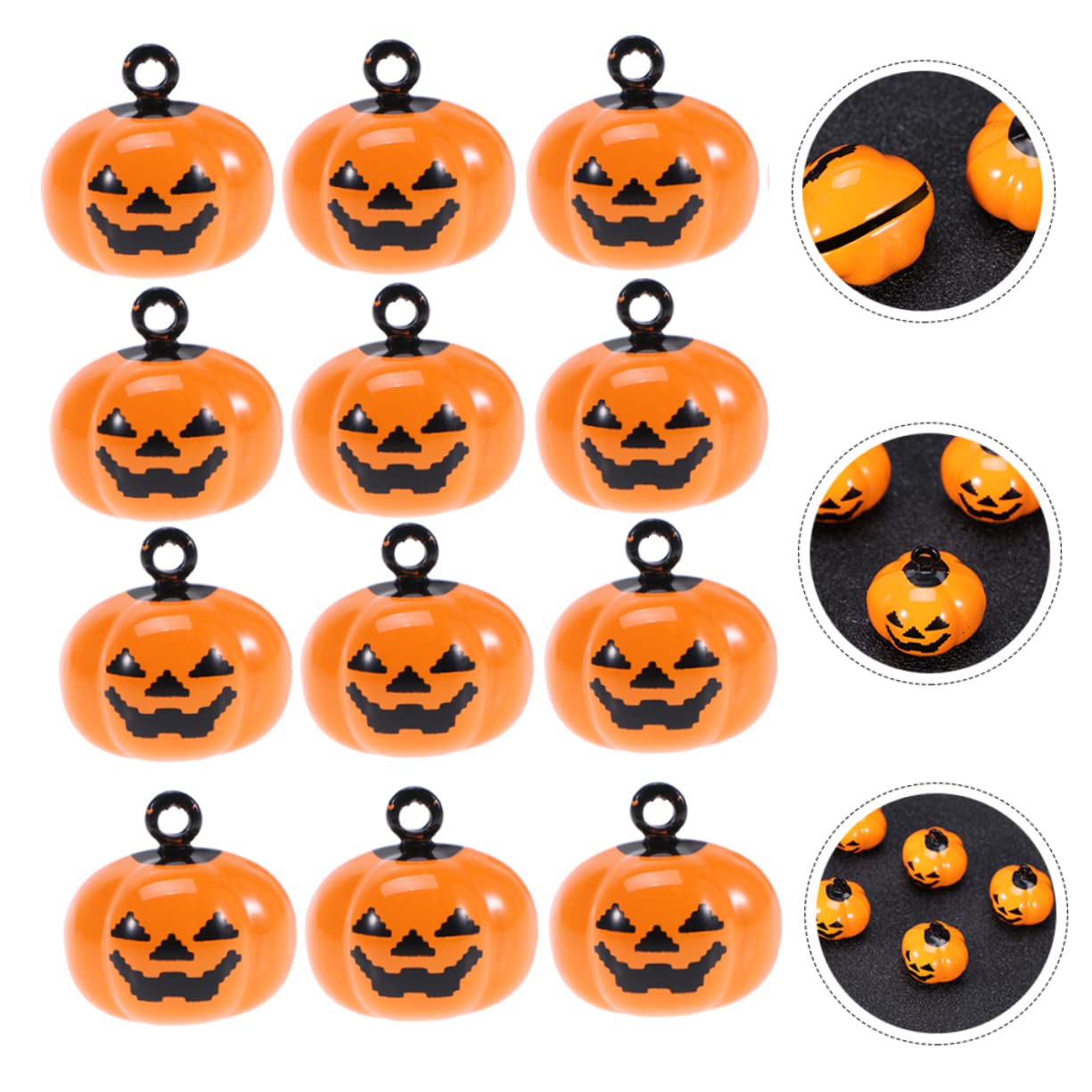 Campanellini a Forma di Zucca 12 Pezzi per Animali Domestici Ciondolo in Rame