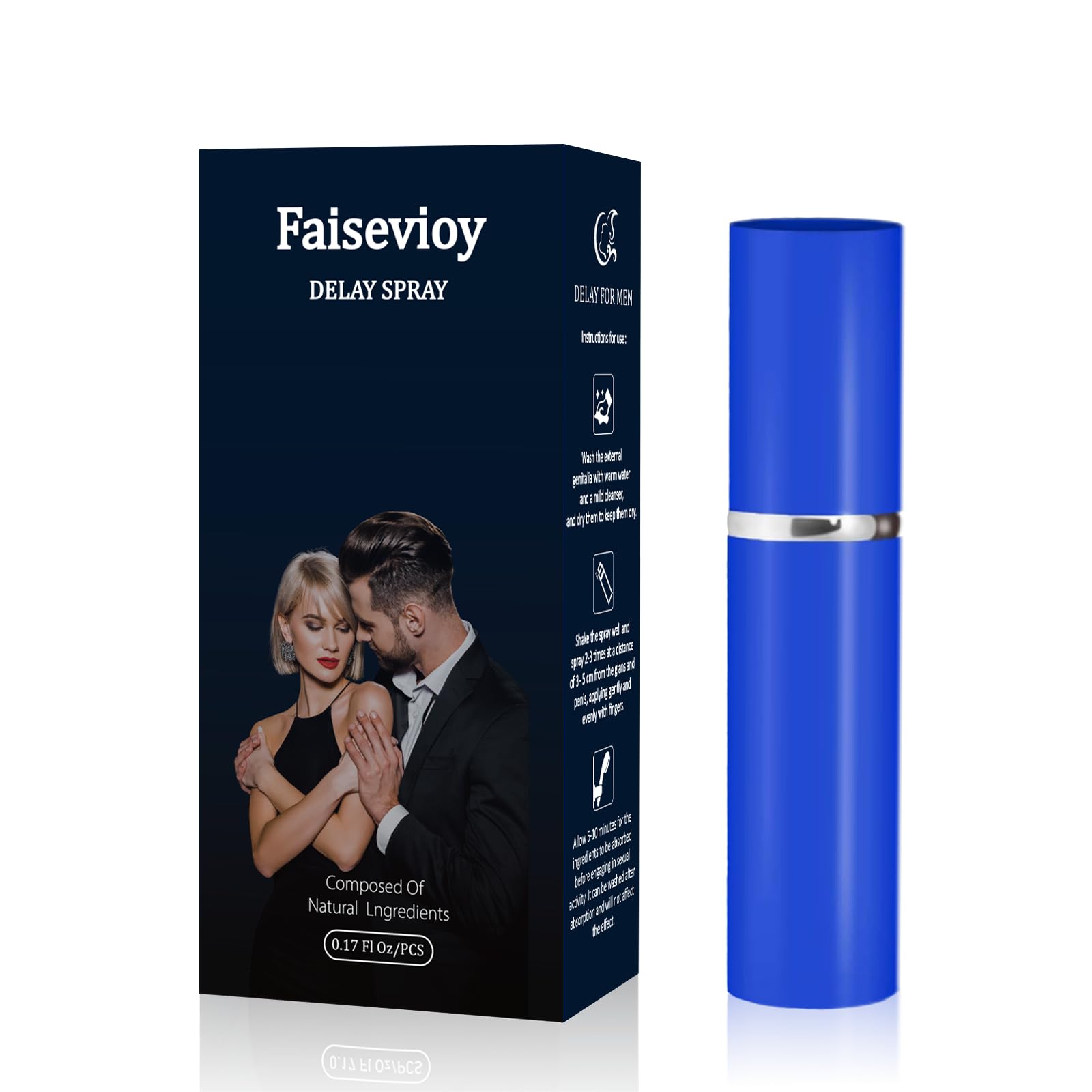 Delay Spray für mann | Lässt Sie länger im Bett bleiben & erektionshilfe für männer sofortwirkung | verzögerungsspray für den mann | 5ml/0.17FL OZ