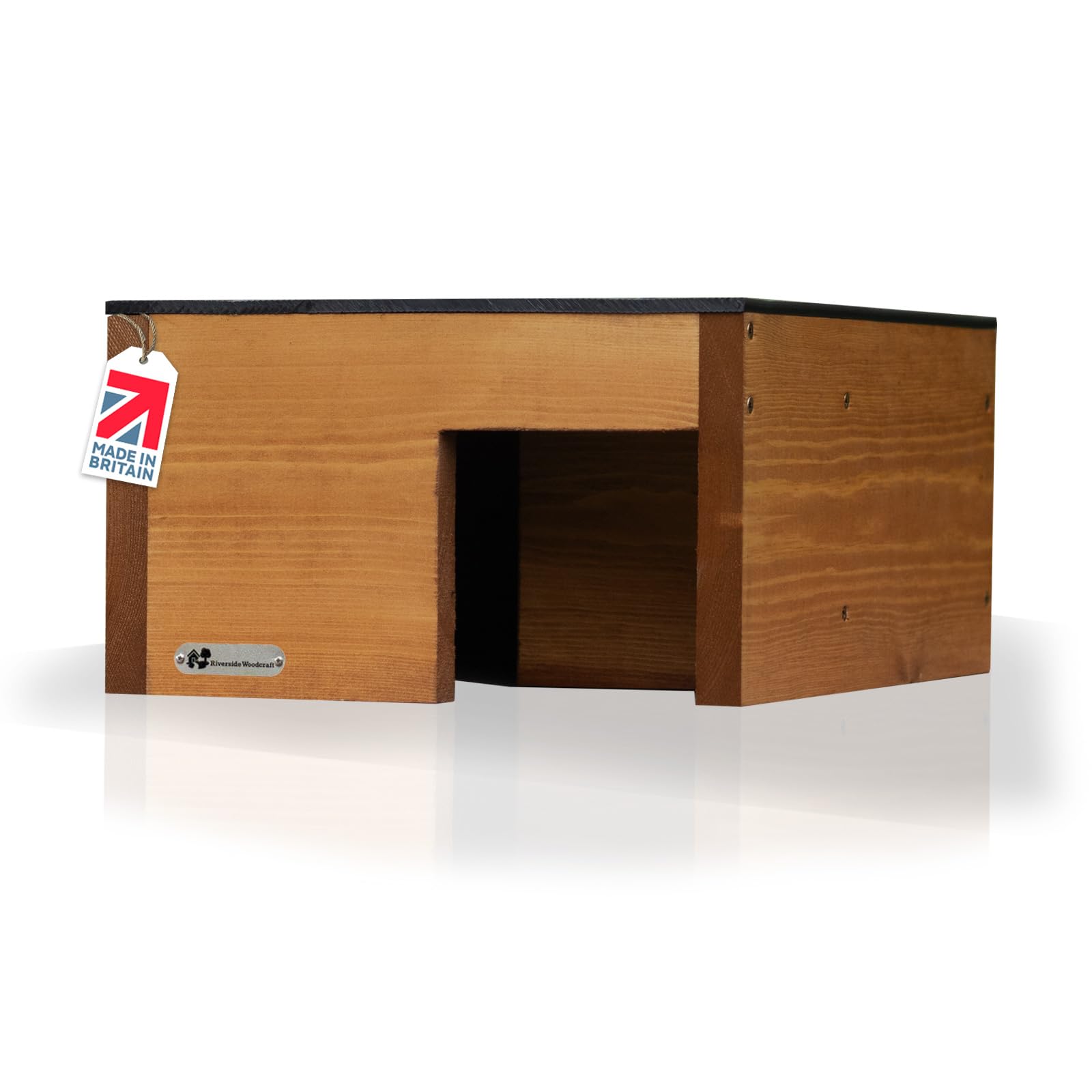 Riverside Woodcraft (Small Hedgehog House | Handmade In The UK | Solid Sustainable Timber