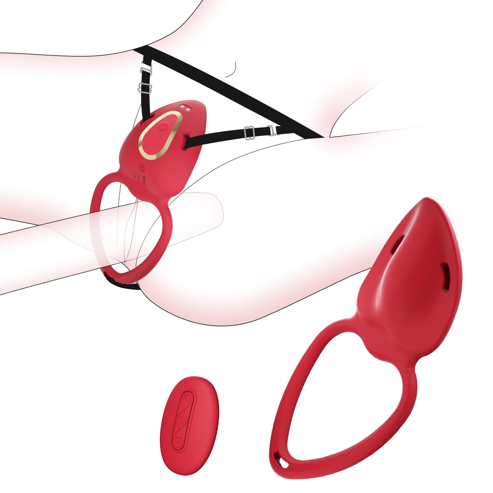 Adult Sex Toys Wearable Panty Vibrator Female Sex Toy with 10 Vibration Modes Vibrating Penis Ring Clitoral Stimulator