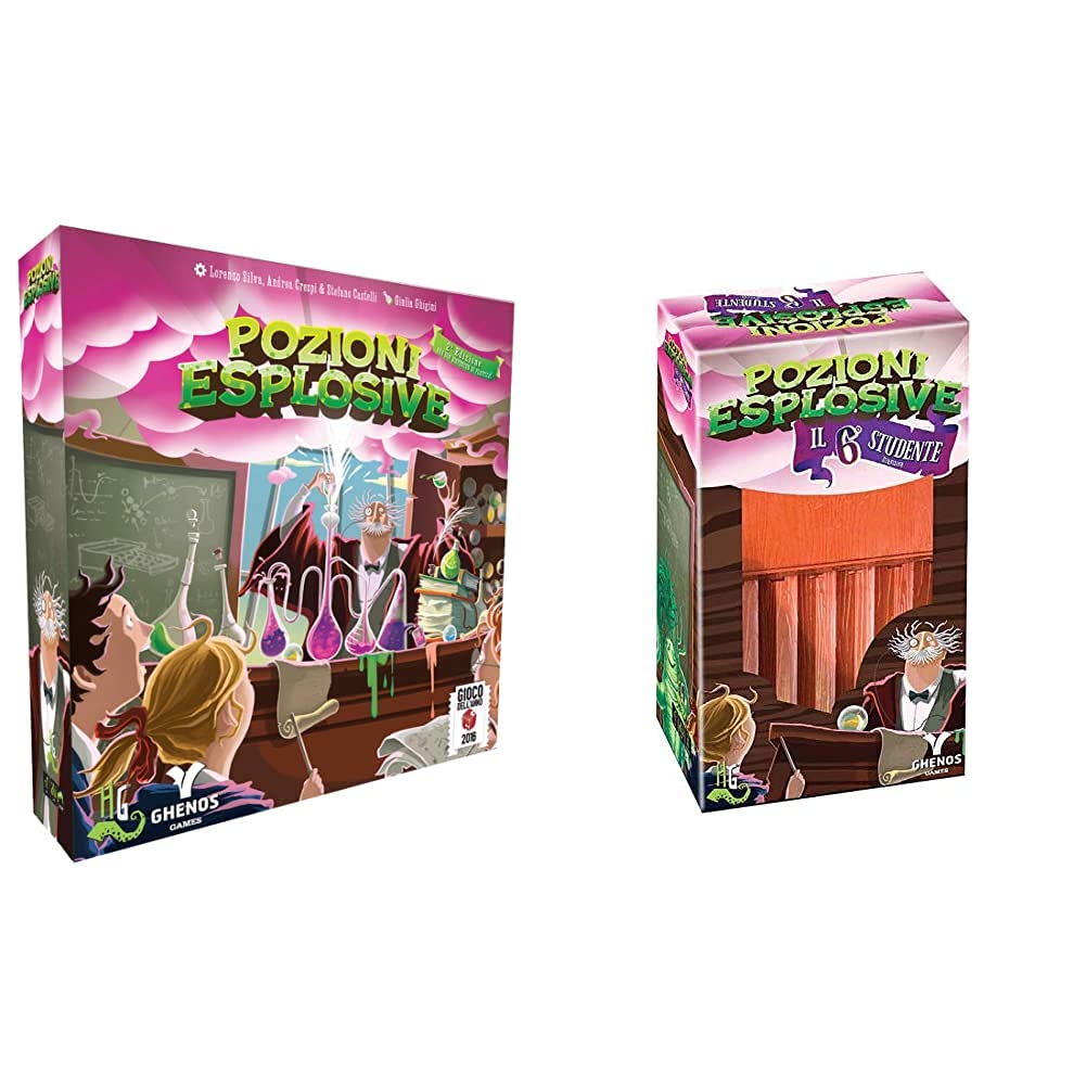 Ghenos Games Ghe093 Pozioni Esplosive, 2A Edizione, Gioco Da Tavolo & Pozioni Esplosive Il Sesto Studente, Gioco, Multicolore, Ghe105