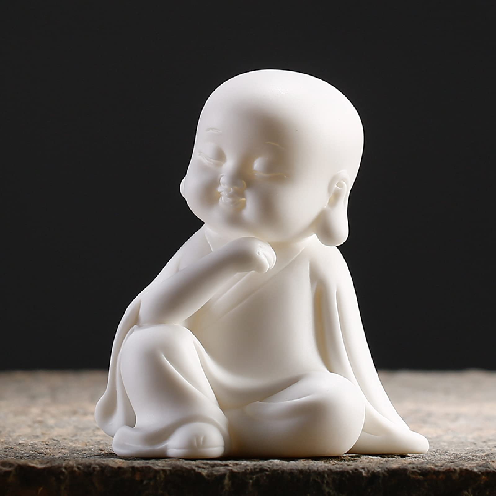 Dytartzx Ceramic Figurine Religious Buddha Statue Sculpture Ceramic Ornament Arts Hotel Home Decor Office Gift