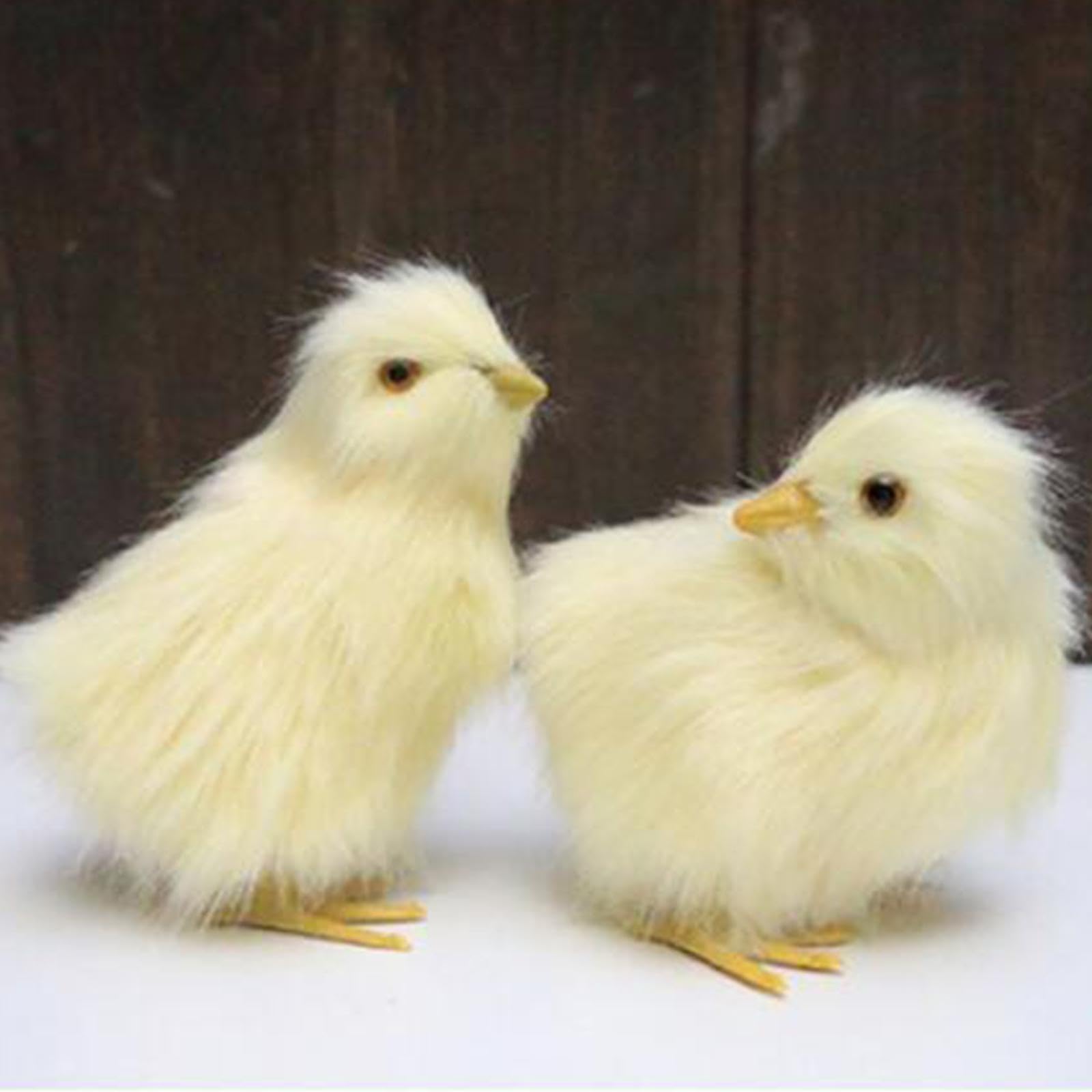 Alcxazs Brown/Black/Yellow Handicraft Collect Hen Model Real Life Standing Hen Chick Simulation Lightweight Easy Maintenance Vivid Real Life Standing With Chicks Are Lifelike