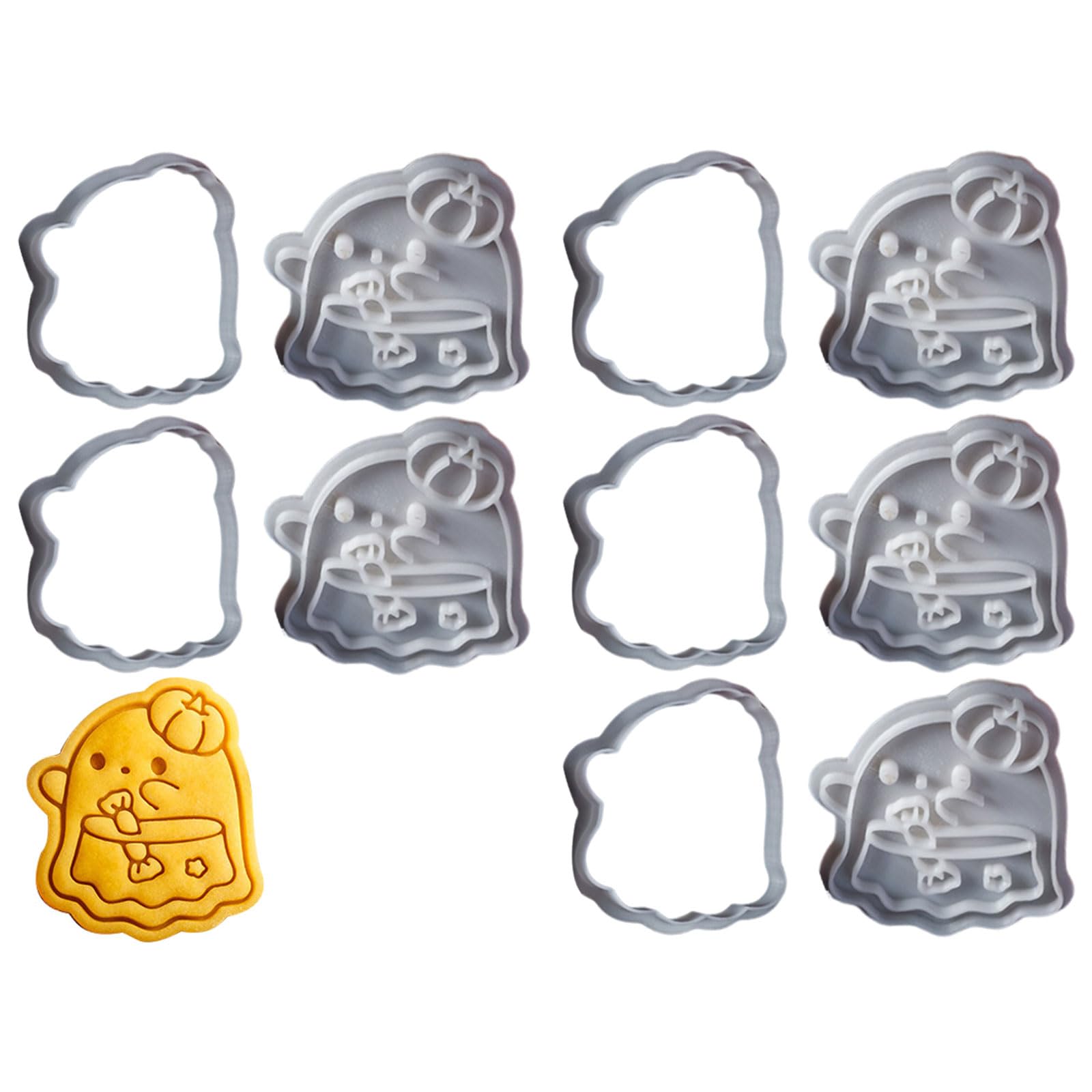 Buxuaaaa B Uxuaaaa 5 Set Cookie Molds Kitchen Aking Pastrys Akewares Halloween Iscuit Cutter Small Cookie Molds Making Tool Aking Set