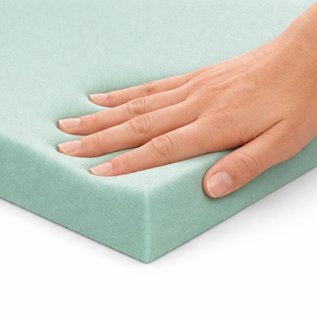 GEEMMA s.r.l. Topper singolo 85X195 Cm Memory Foam Ignifugo Sfoderabile, Certificato classe 1IM Correttore Materasso per hotel o Strutture Ricettive, Made in Italy - MOD. FIRESAFE