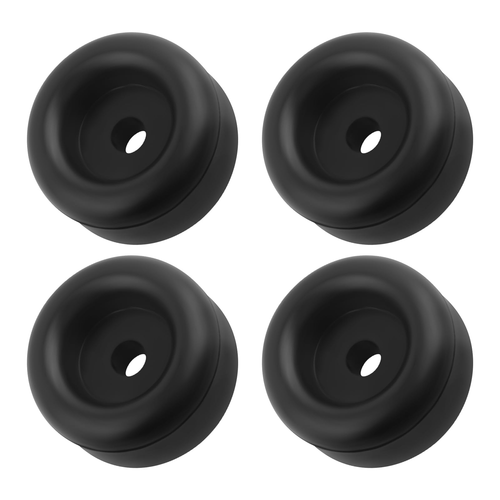 4PCS 2.12 Inch Rubber Bumper Stops Shock-Absorbing,Trailer Ramp Door Rubber Bumpers Pads with 7/16-Inch Screw Hole,Rubbers Bumper Pads for Protecting