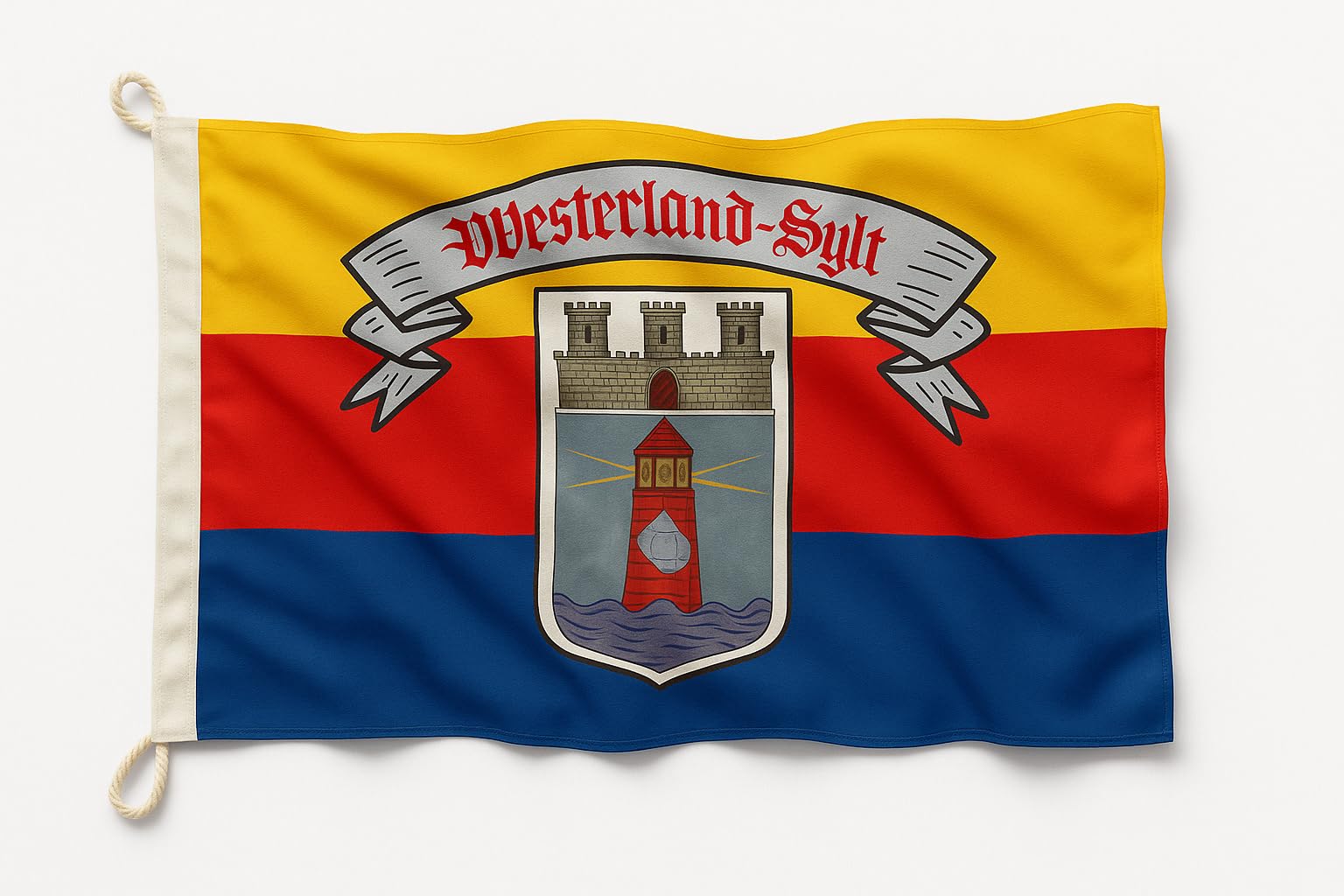 Drapeau Westerland Sylt 120x80 cm pour pavillon de navire frison
