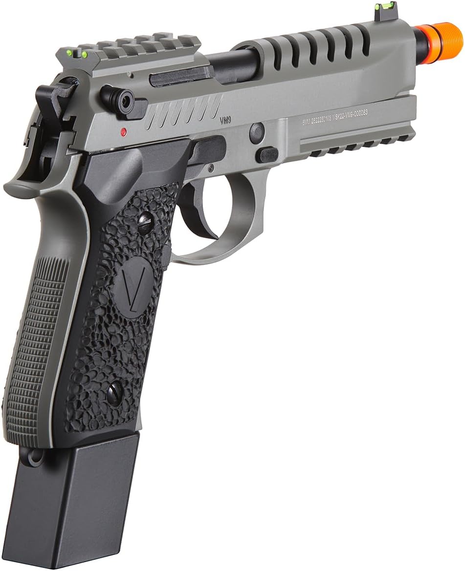 Vorsk Full Steel Airsoft Tactical VM9 Gas Blowback Pistol