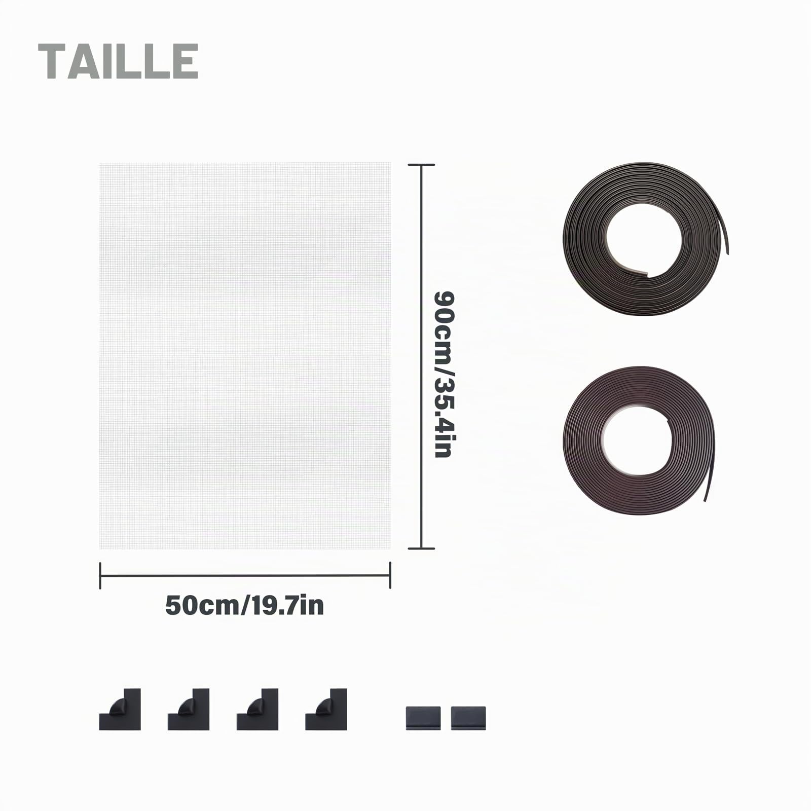 Filet magnétique Anti-Ressort pour Aquarium Attraction magnétique Protection en Maille Protège Les Poissons de l'aquarium