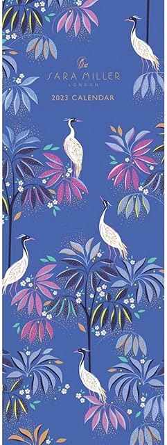 Sara Miller Slim Calendar 2023 with Gold Foil Detail