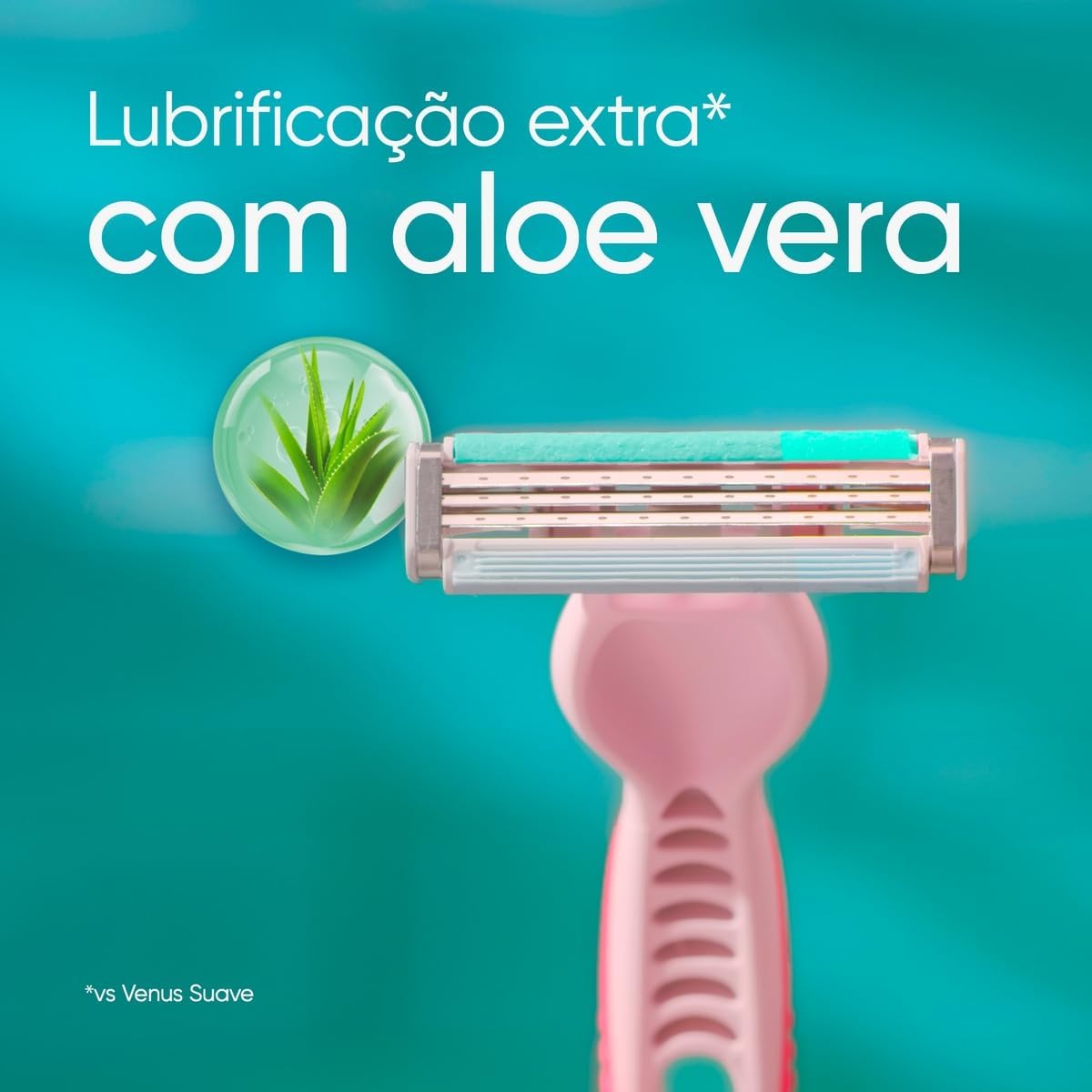 GILLETTE Venus Suave Sensitive, Aparelho de Depilação Feminino, 2 Aparelhos Descartáveis com Skin Elixir, Depilação Corporal para Pele Sensível GILLETTE Venus Suave Sensitive, Aparelho de Depilação Feminino, 2 Aparelhos Descartáveis com Skin Elixir, Depilação Corporal para Pele Sensível