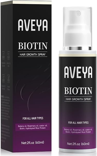 AVEYA Hair Growth Spray, Infused with Rosemary Oil,rice water,Batana…