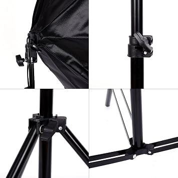 Photography Softbox Lighting Kit, YouTube Starter Kit, Photo Equipment Soft Studio Light with Light Stands and Convenient Carry Bag (with 2 softbox Light)