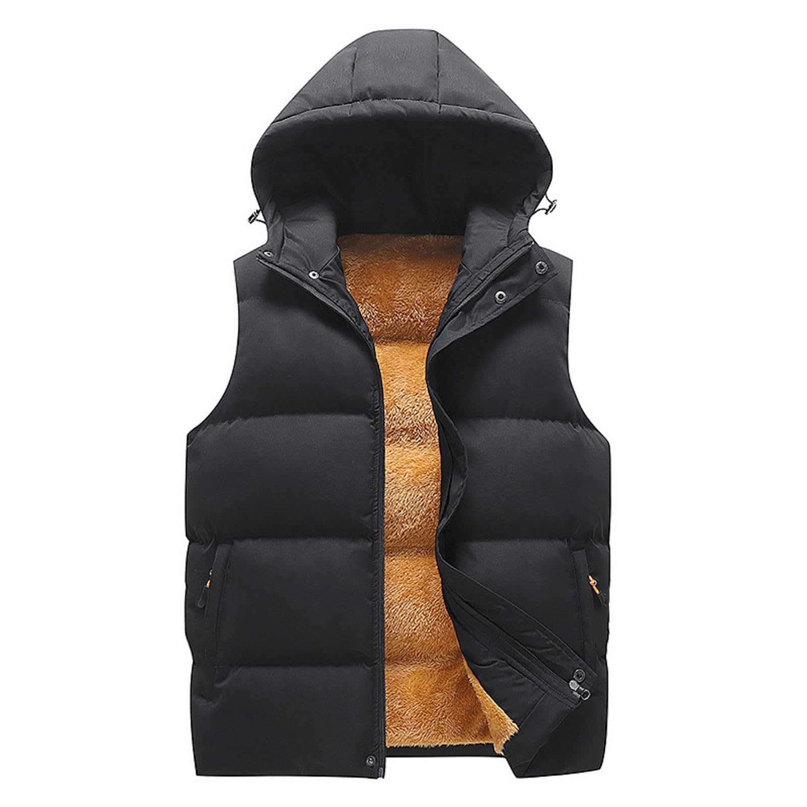 Manteaux Sans Manche Homme Gilet Matelassé Chaud Veste,Polaire Homme Sans Manche Automne Hiver Chaud Doudoune Sans Manche Pas Cher Veste Legere Sans Manche Homme Gilets Homme Sans Manche
