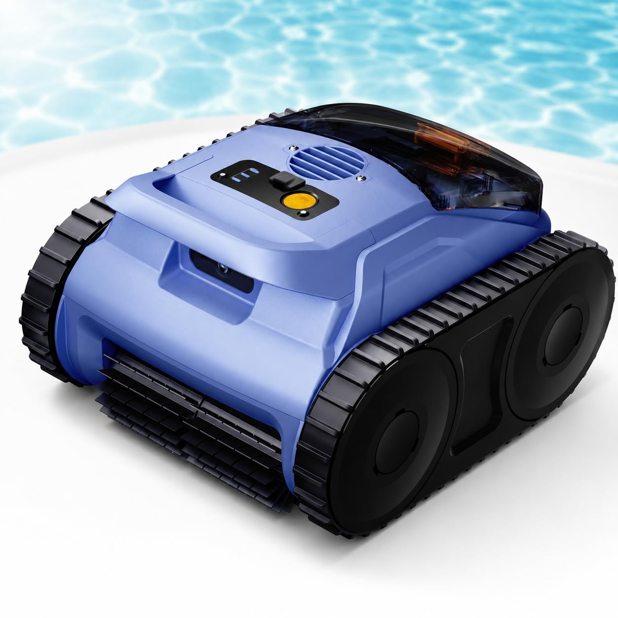 TsoLay Cordless Robotic Pool Vacuum, Robotic Pool Cleaner with Smart Navigation, Track Drive, Wall & Waterline Climbing, 150-Min Runtime for Inground and Above Ground Pools Up To 2150 Sq Ft
