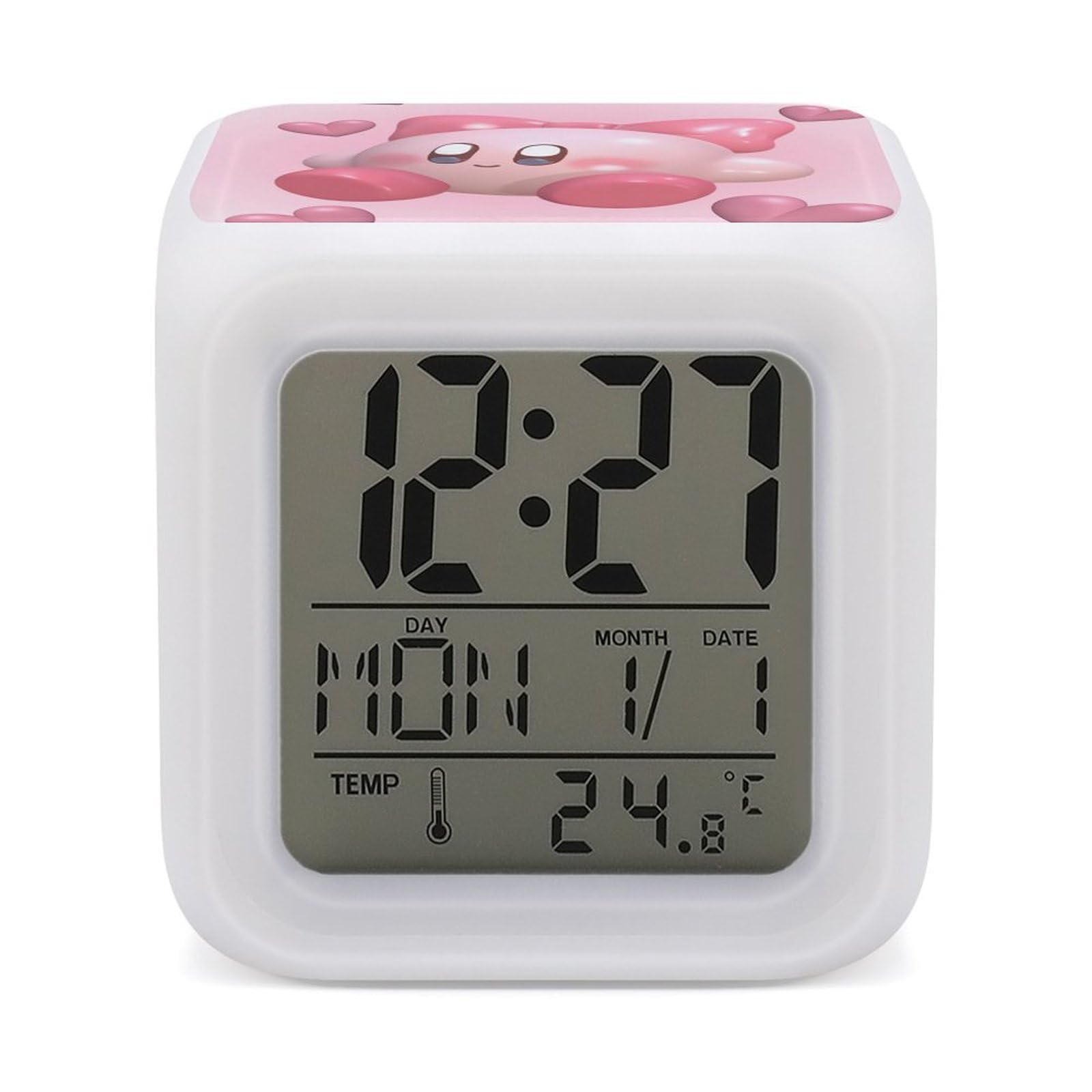 Amazon.co.jp: 星のカービィカラフルな色が変わる警報時計目覚まし時計