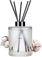 M&SENSE Reed Diffuser Set, Linen, 17 oz Natural Essential Oil | Non-Toxic Organic, Long-Lasting Fragrance, Ideal for Closet, Bedroom, Gifts for Women