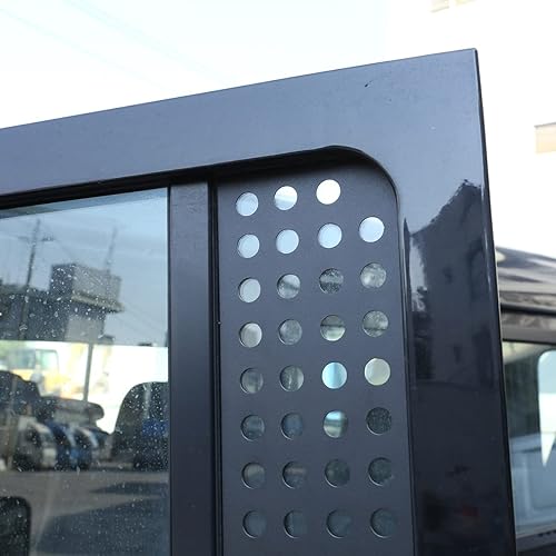 Miniatura 5 de Panel de panal para ventana de automóvil para Lnd Rover Defender 90 110 130 2004-2018, accesorios de cubierta protectora decorativa de ventana de