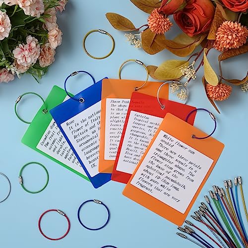 Image of 5.9in /15cm Stainless Steel Keychain Cable,Wire Diameter 2mm Metal Key Ring Loop,20 Pieces