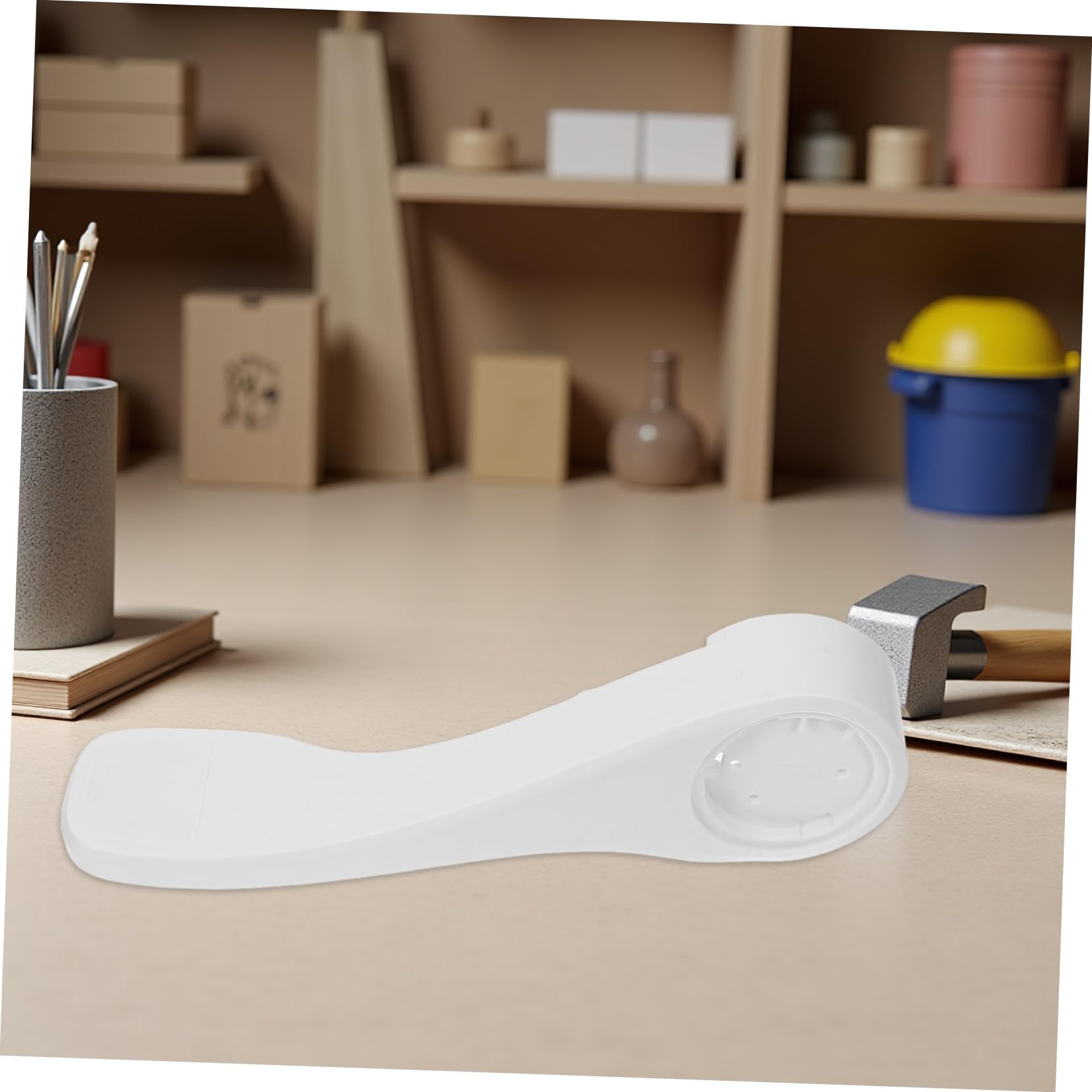 Pedale Scarico Wc Camper Bianco in Abs per Toilette Rv | Ricambio per Camper e Rv, Profilo Compatto, Soluzione Salvaspazio per Interni