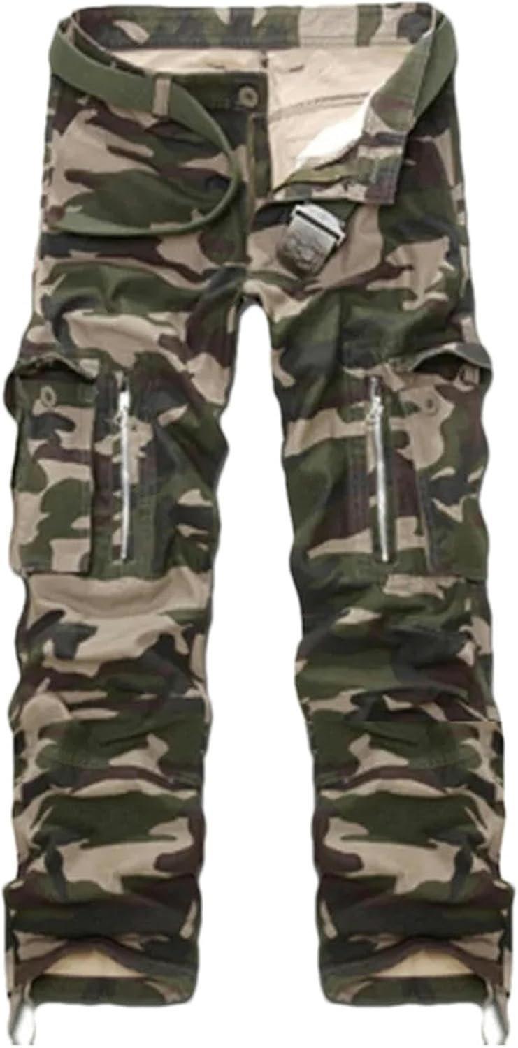 Autumn Winter Men's Casual Overalls Men Multi-Pocket Casual Pants Male Military Tactical Trousers