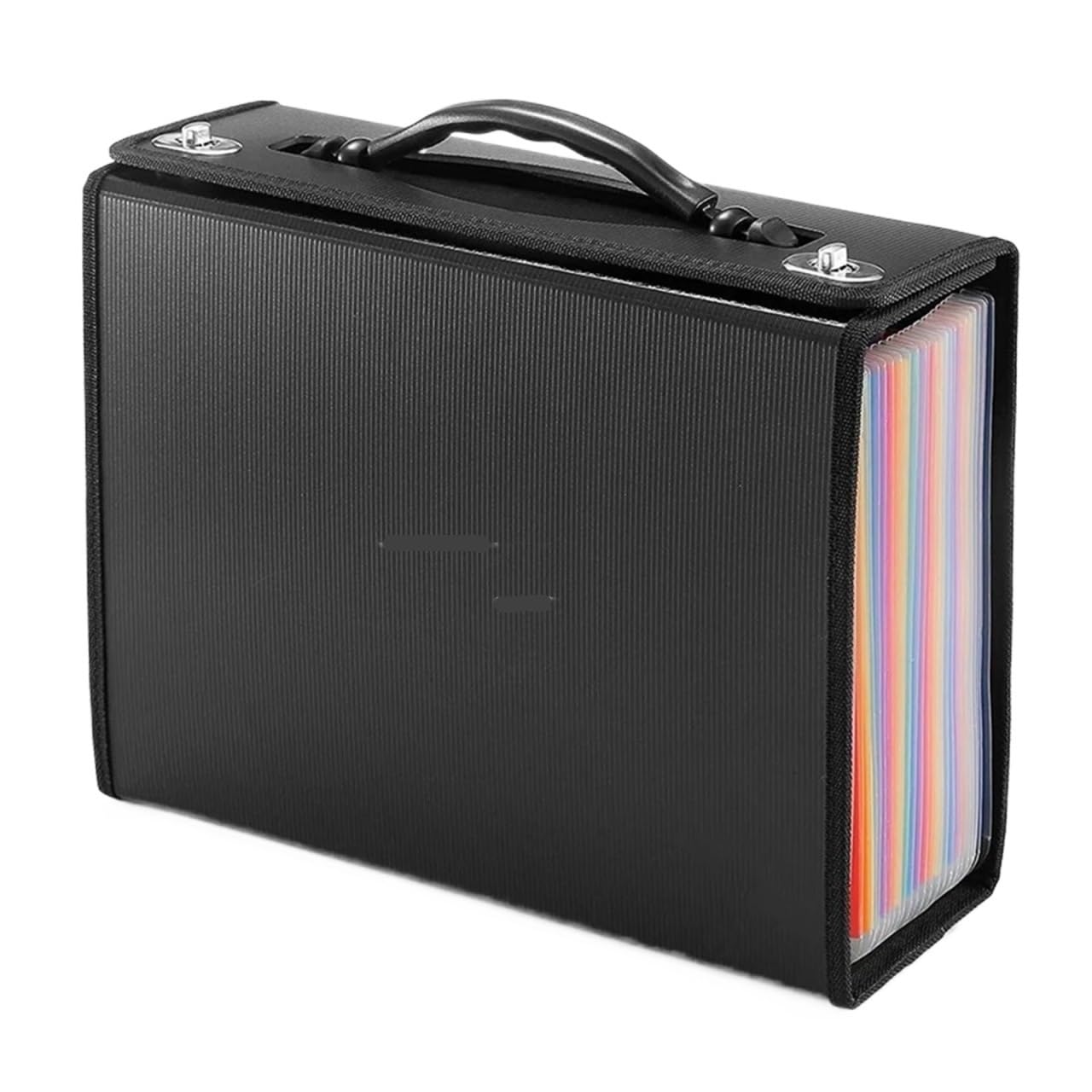 Trieur à Soufflets Classeur extensible à 24 poches, organisateur de fichiers accordéon, reçus documents en papier plastique for le bureau d'affaires