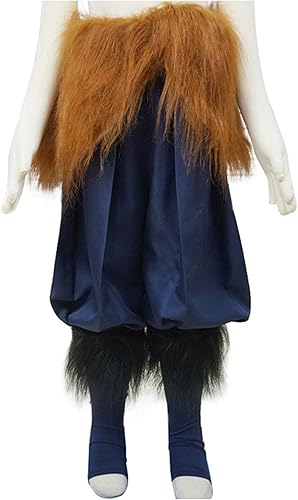 Disfraz de Hashibira Inosuke para niños disfraz de Halloween con falda de felpa