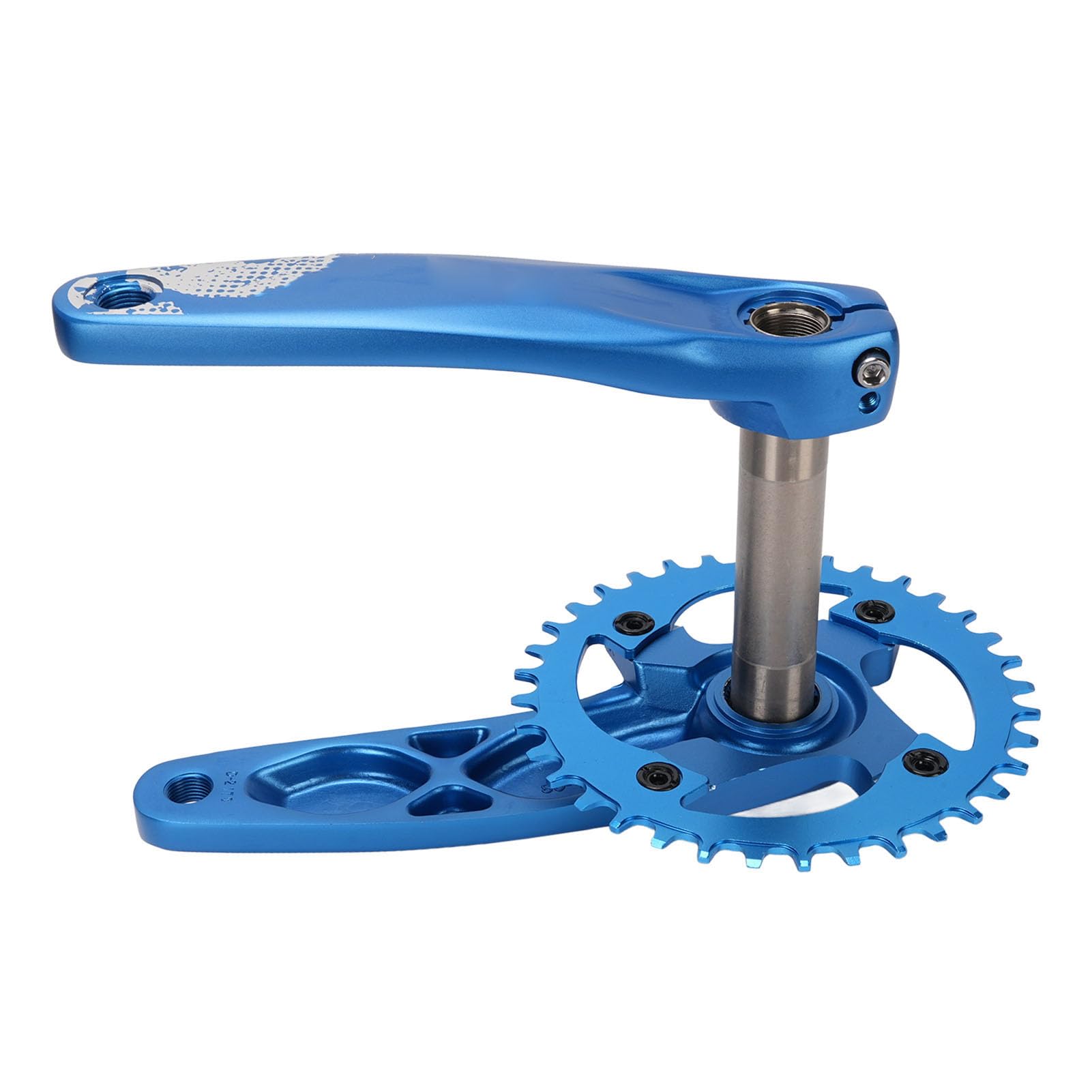 Zestaw Ramion Korby Rowerowej Hollow Zintegrowany Mechanizm Korbowy 36T Tarcza Dolna, Wspornik Dolny 8-12 Prędkości Dodatni Ujemny Ząb Górska Droga Niebieski