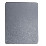 ＨＫＷ. ガラスマウスパッド ゲーミングマウスパッド 滑り止め付き 250x200x4mm グレー 耐久性・静音設計・精度とスピード向上の特殊ガラス面、端は丸みを帯び、お手入れ簡単 (グレー)