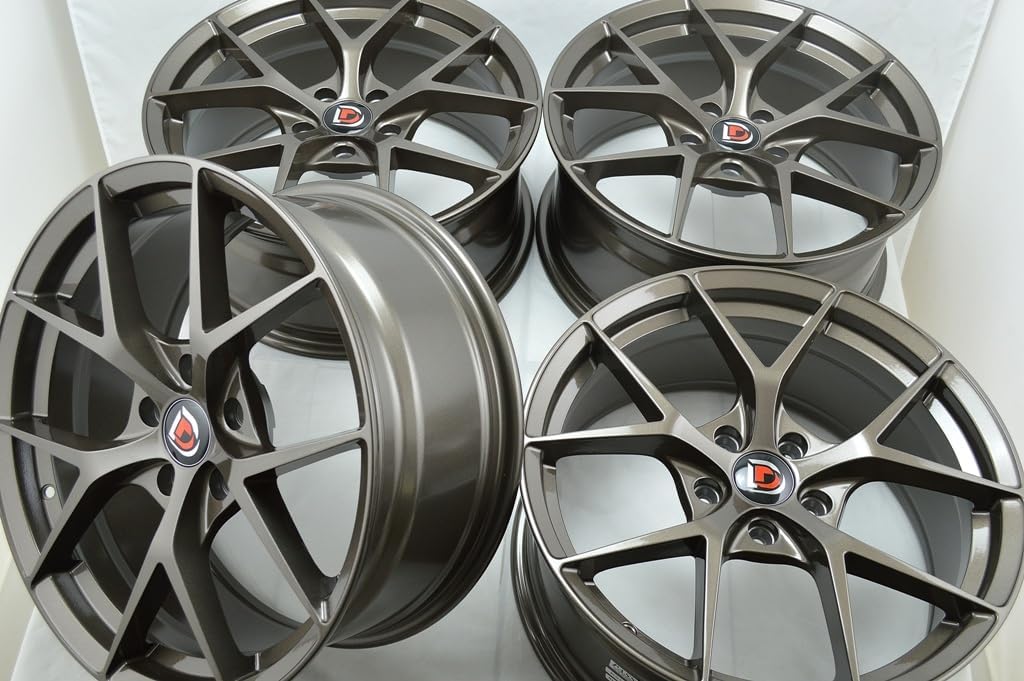 18" Wheels Rims ddr rigel Bronze Finish 18x8 5x114.3 38mm Offset 5 Lugs 5x114.3 5x4.5" (Set of 4)