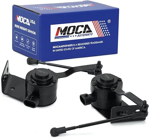 MOCA 2X Sensor de nivel de altura de suspensión delantera izquierda y derecha para Cadillac Escalade 2007-2014, Escalade ESV 2007-2014, para