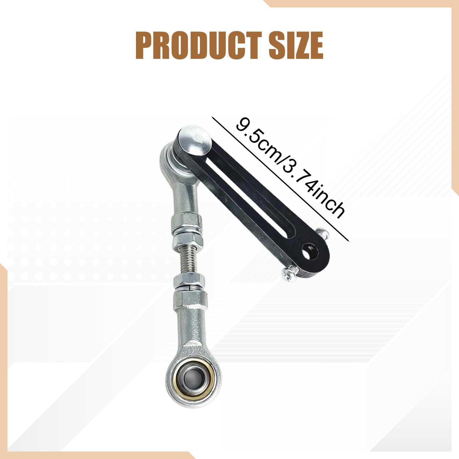 Harilla Bras de culbuteur télescopique pour moteur, accessoires de bricolage pour actionneur de mouvement linéaire, installation facile, 9.5 Cm