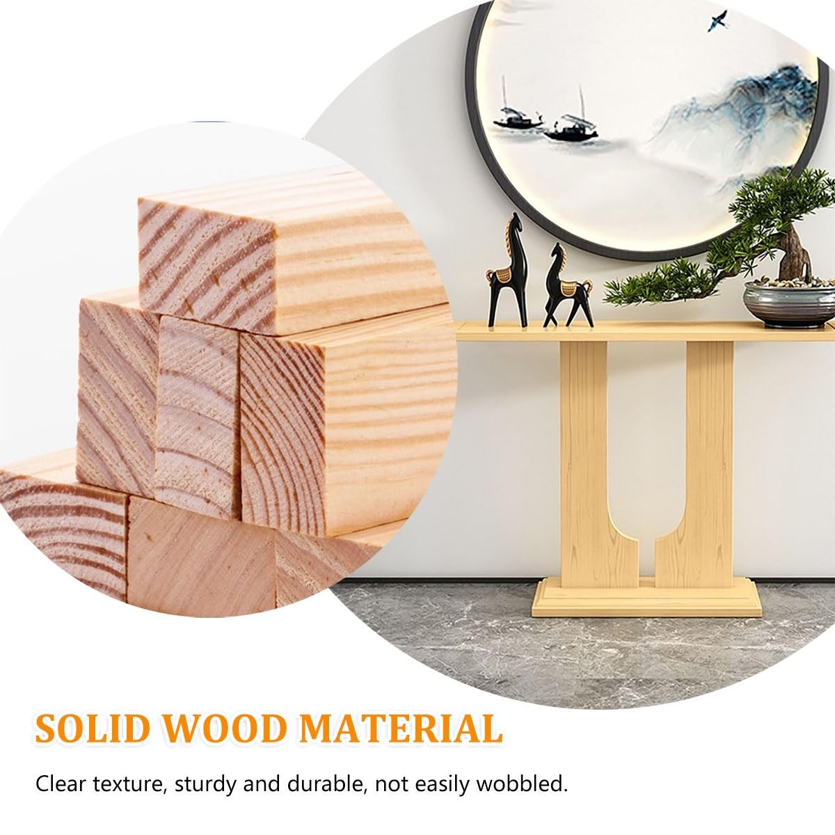Tavolo consolle industriale a forma di U con contenitore, tavolo da ingresso in legno massiccio per ingresso, ufficio, decorazione per la casa
