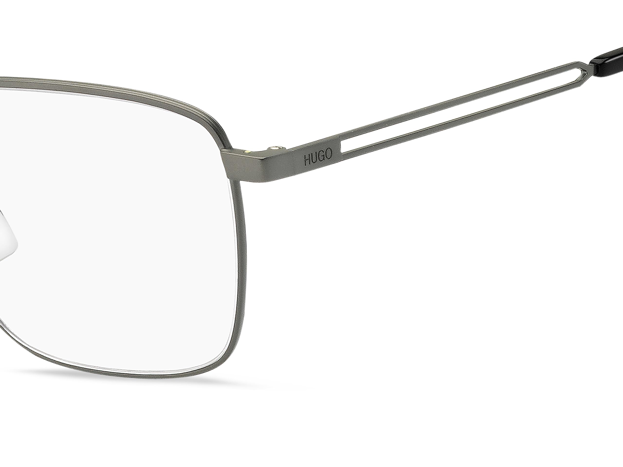 N/A Brille mit Sehstärke für Damen optional mit Sonnenbrillentönung oder Blaulichtfilter, Rechteckig, gefertigt aus Metall (inklusive Brillenetui)