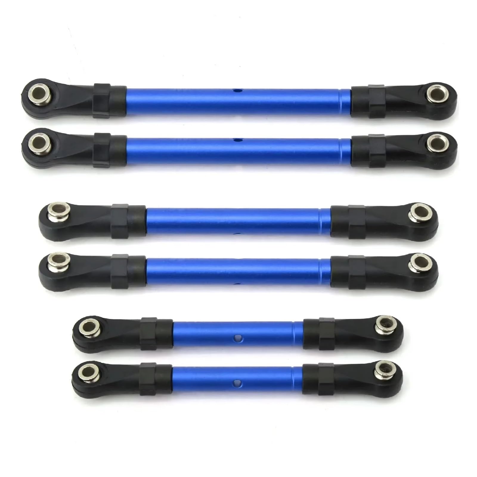 Rc Special Connecting Rod for Traxxas for Slash for Hoss for Rustler for Stampede 4x4 1/10 Metal Turnbuckles Link Rod Steering Rod Set RC Car Upgrade Parts and Use(Blue)