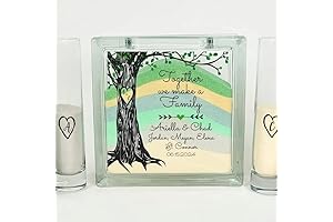 Personalized Sand Ceremony Shadowbox with Engraved Family Name